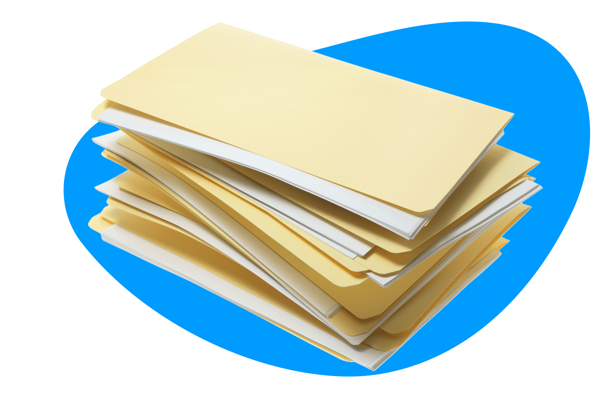 stack of organized documents